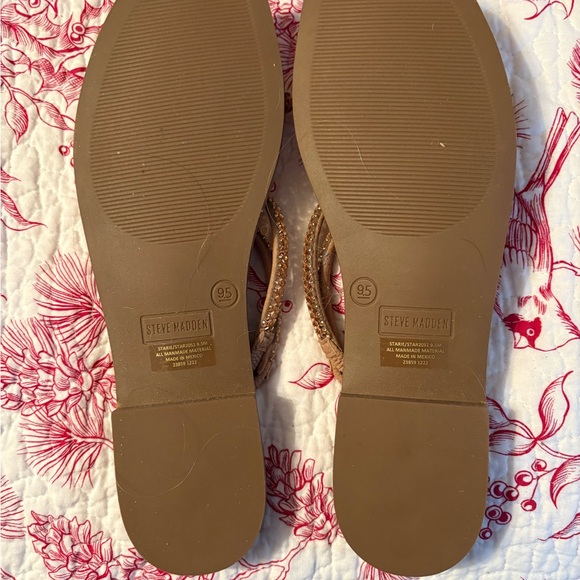 Steve Madden Beige Rhinestone Sandals - Picture 5 of 6